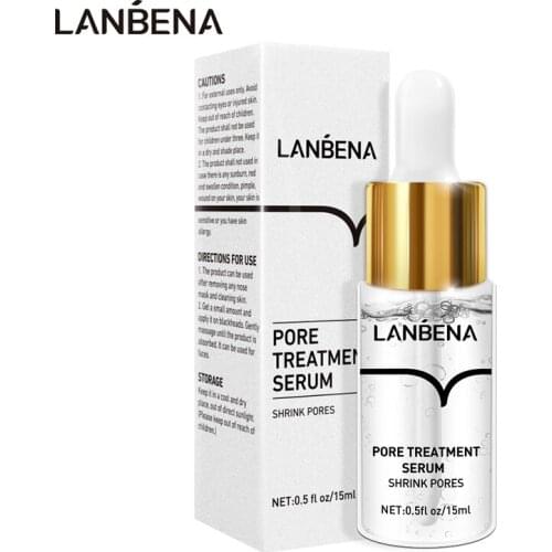 1PC Pore Shrinking SerumRelieve Dryness Oil Control Firming Moisturizing Pores Treatment Serum Repairing Smooth Skin 15ml TSLM1