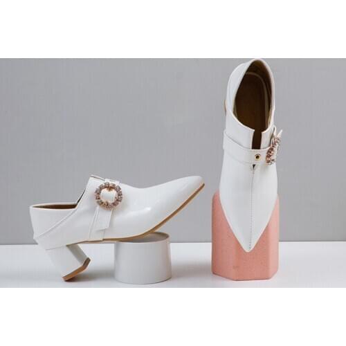 Zapatos De Mujer 2021 Elegant Women Pumps Patent Leather Pointed High Heels Sexy Ladies Party Wedding Shoes Plus Size32-50 T355