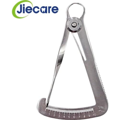 1 PC Dental Crown Gauge Caliper Stainless Steel Surgical Measuring Ruler Tool Dental Instrument