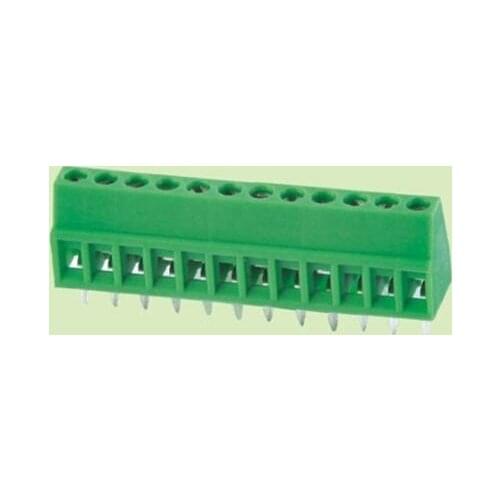 100 Pcs/lot KF128 2.54mm 2P 300V/10A 2.54mm/0.1" PCB Universal Screw Terminal Block, Brass Pin, high quality