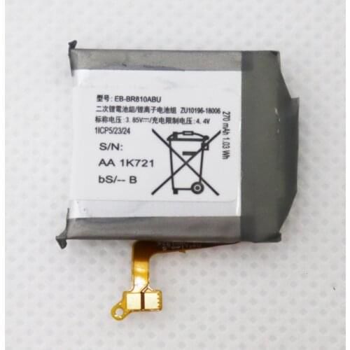 2pcs/lot EB-BR810ABU / EB-BR170ABU 270mAh Battery For Samsung Gear S4 42mm SM-R800 SM-R810 SM-R805 R800 R805 R810