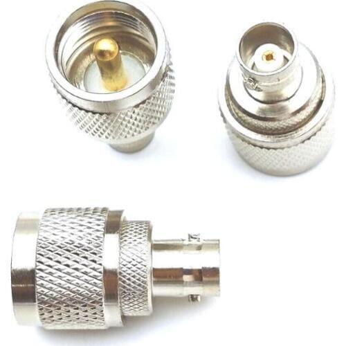 20pcs copper BNC female to UHF male PL-259 coax RF adapter CONNECTORS