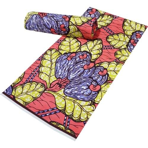 Africa Ankara 100% Cotton Wax Prints Fabric Real Wax High Quality 6 Yards 2021 African Fabric For Party Dress