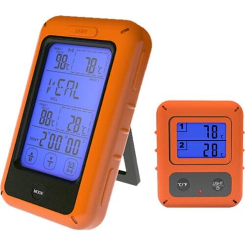 Kitchen Oven Outdoor Barbecue Smoker Rotisserie Wireless Smart BBQ Meat Food Cooking Steak Thermometer