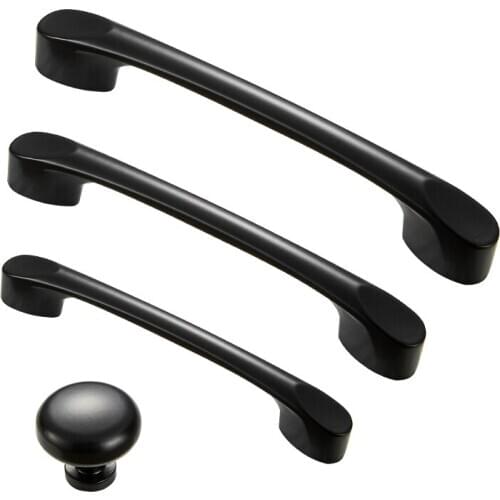 Black Handles for Furniture Cabinet Knobs and Handles Kitchen Handles Drawer Knobs Cabinet Pulls Cupboard Handles Knobs Hot Sale