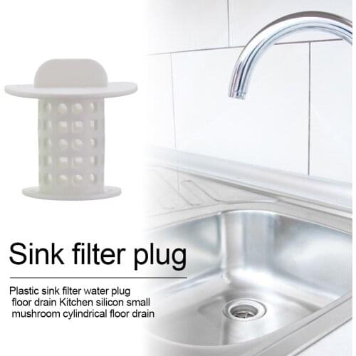 Bathroom Drain Anti Clogging Hair Catcher Plug Sink Strainer Filter Water Floor Drain Kitchen Mushroom Cylindrical Hair Stopper