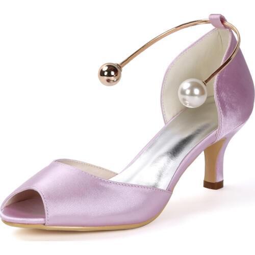 Creativesugar elegant 2 inches heels D'orsay satin evening dress shoes with metal anklet Bangles fashion bridal wedding pumps
