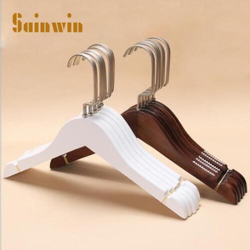 Sainwin 10pcs/lot children wood hangers for clothes rack baby wooden hanger (Can free LOGO)