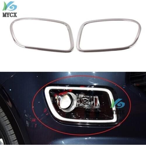 For Hyundai Venue 2019 2020 ABS Chrome Headlight Headlamp Frame Decoration Cover Trim Car Styling