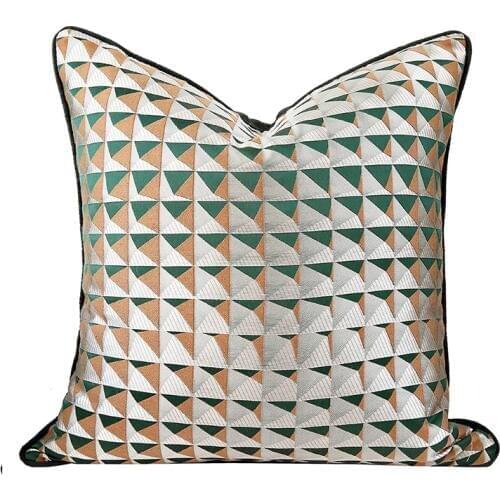 DUNXDECO Cushion Cover Decorative Pillow Case Modern Artistic Luxury Geometric Jacquard Coussin Sofa Chair Bedding Decorating