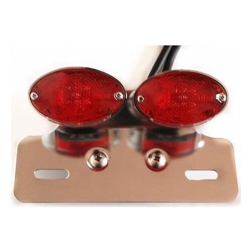 Dual LED Brake Running Tail Light For Harley Honda Yamaha Suzuki Kawasaki VT VTX