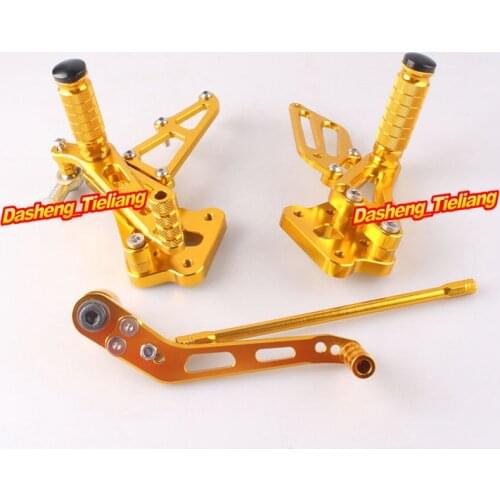 GSXR600 Adjustable Motorcycle Shift Foot Pegs Footpegs Rear Set Footrests Replacement Kit For Suzuki GSXR600/750 2008 2009