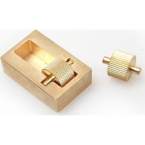 Junetree one Set Brass Copper Leather Craft Leather Edge Dye Oil Sew DIY Hand Sewing Tools For Leather Making