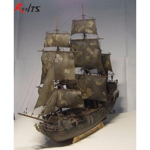 RealTS Black Pearl ship boat kit 1/96 scale 3d Laser Cut Diy Black Pearl Model Kit