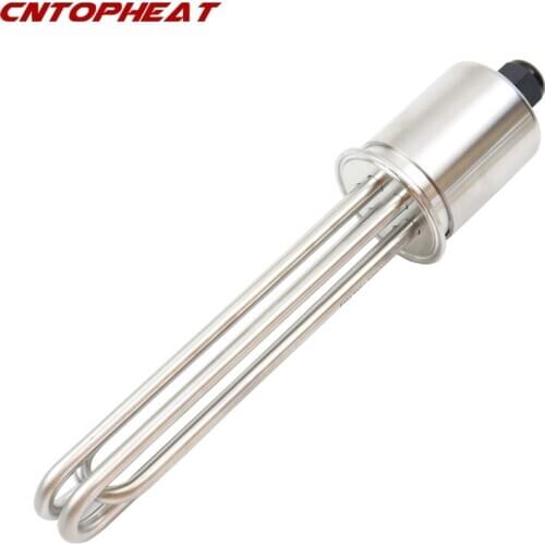 220V/380V 9KW Stainless Steel Water Heating Element 2" Tri Clamp(OD64mm) Electric Immersion Heater