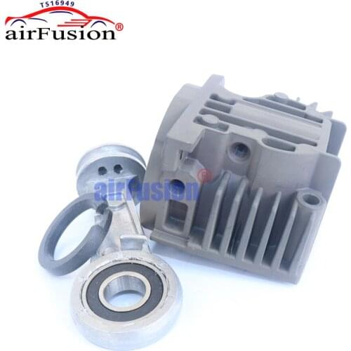 AirFusion New Cylinder Head With Piston Ring Rod For VW Touareg Air Suspension Compressor 7L0698007D 4L069 8007D
