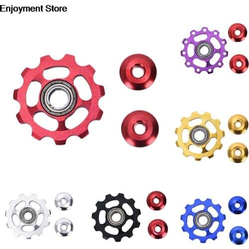 NEW 1pc Ultralight MTB Aluminum Alloy Bike Bearing Jockey Wheel Rear Derailleur Pulleys Outdoor Bicycle Parts Jockey Wheel