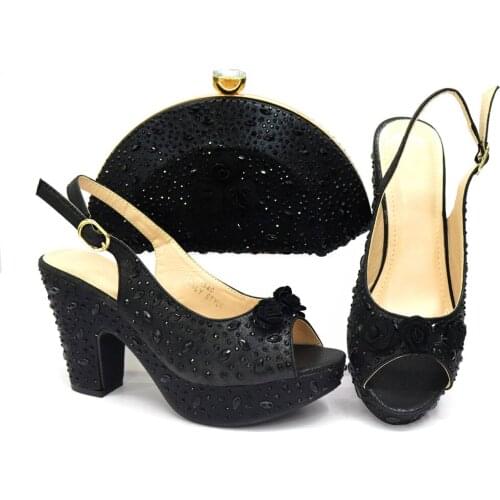 New Arrival Plus Size Women Shoes 42 Shoes for Wedding Women Shoes and Bag for Party Wedding African Shoes and Bags To Match