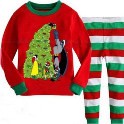 New Baby Girls Boys Cartoon Kids Pajama Set Children Sleepwear Boys Nightwear Girls Cotton Christmas Pajamas Toddler Pyjamas