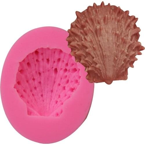 Shell pearl conch ocean diy chocolate mold fondant silicone baking mold drops gypsum DIY soap mold hand drops decoration