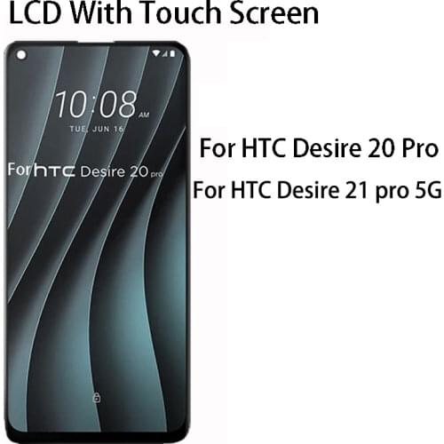 Original For HTC Desire 20 Pro LCD Screen Display Touch Screen Digitizer Assembly For HTC Desire 20 plus Display