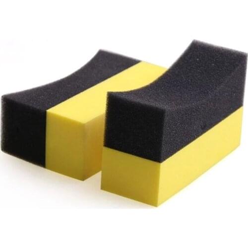 PE Waxing Sponge Multifunctional Waxing Cleaning Tool Corner Wipe Clear Residual Wax Car Interior Cleaning PE Sponge Brush