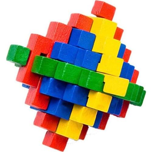 Super Difficult Kongming Lock Toys Chinese Traditional Unique Wooden Puzzles Classical Intellectual Cube Educational Toy