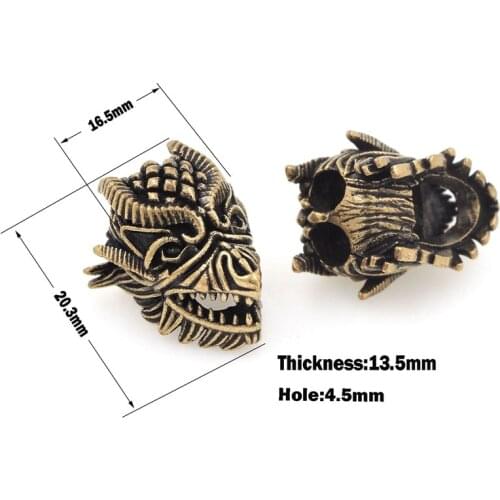 Vintage Animal Jewelry Vintage Eagle Head Spacer Bead Skull Bracelet Wolf Head Bead DIY Jewelry Making Accessories