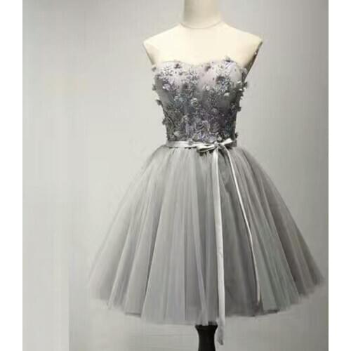 Off-shoulder Cocktail Dresses Robe Flowers elegant party 2019 Short Vestidos Homecoming Dress