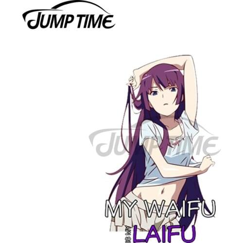 Jump Time 13 x 8.1cm For Anime Waifu Inspired Creative Car Sticker Bumper Window Decal Suitable for All Types of Vehicles