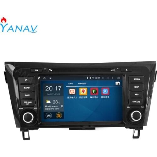 2 DIN Android stereo receiver car radio audio for-NISSAN X-TRAIL Qashqai Dualis Rouge 2013+ car multimedia DVD player head unit