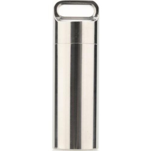 Pure Titanium Mini Sealed Waterproof Storage Pill Box Perfume Case EDC Tools Eco-friendly Outdoor Pill Box