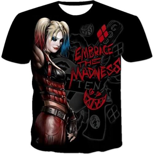 New Summer Oversized T-shirt Black Skull Series 3D Printed T-shirt Horror O-Neck Breathable Tops Harajuku Tshirts