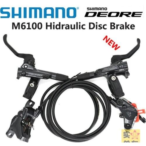 Deore M6100 hydraulic brakes quad pistons brakes for mountain bike