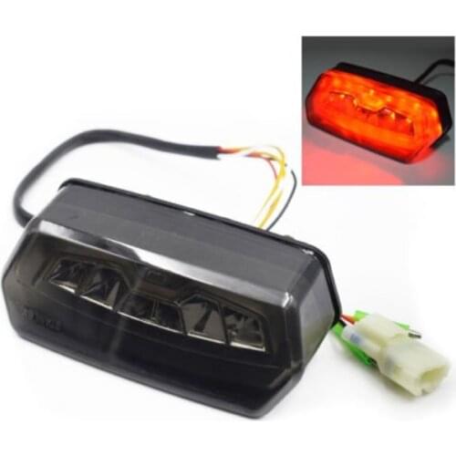 Motorcycle Red LED Brake Tail Light Integrated Turn Signal Fit For Honda CBR650F
