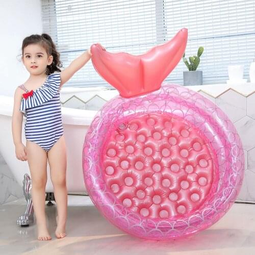 Inflatable Swimming Pool for Kids 90/120/150cm Mermaid Water Pool baby Water Paddling Pool Bathtub Circles Pool Party Toys New