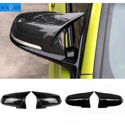 NEW-For Bmw F20 F21 F87 M2 F23 F30 F36 X1 E84 Gloss Black Side Mirror Cover Cap Rearview -M4 Style