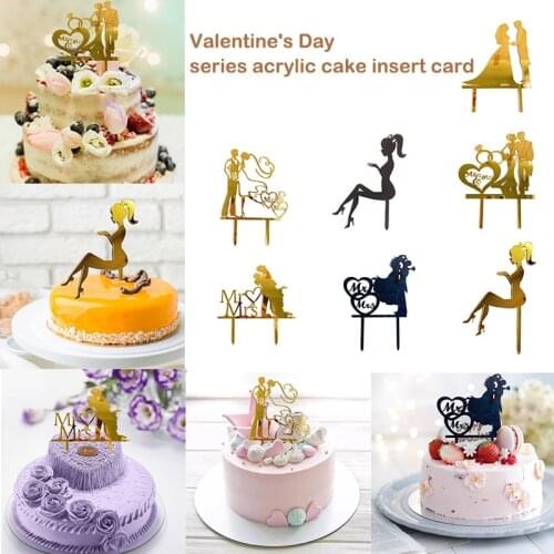 Personalized Mr&Mrs Wedding Cake Topper Calligraphy Party Decor For Anniversary Custom Wedding Cake Topper With Couple