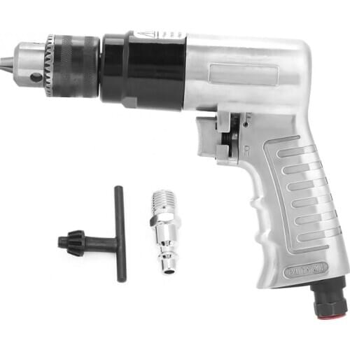 3/8" 1700rpm High-speed Pneumatic Drill Reversible Rotation Air Drill Tool for Hole Drilling AD-102