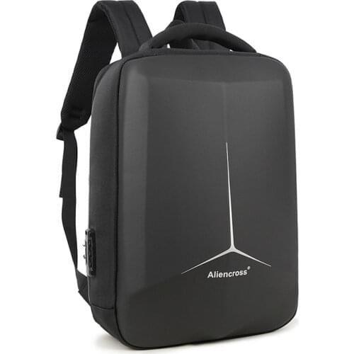 SUUTOOP Mens Anti-theft USB PVC Laptop Backpack Reflective Waterproof Notebook Rucksack Business Travel Bags Pack For Male