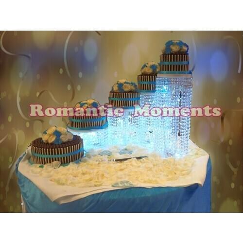 Wedding Crystal Cake Stand - Diameter of 30cm - Party Cake Display - Wedding Centerpiece - 4PCS/Lot - Wedding Decoration