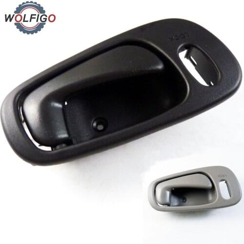 WOLFIGO New Front or Rear Right Inside Door Handle Beige Grey Black 69205-02060 for Chevrolet Prizm Toyota Corolla