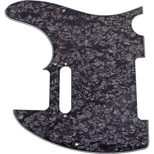 Electric Guitar Pickguard Pick Guard Anti-Scratch Black Pearl 3Ply Replacement Parts