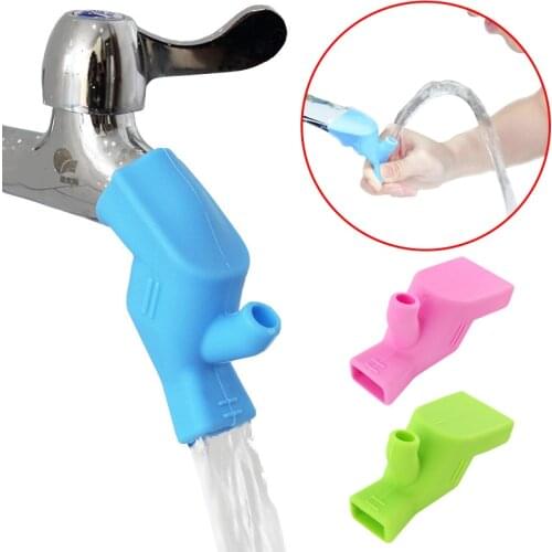 1/2/3pc Silicone Elastic Nozzle for Faucet Extenders Children Kids Washing Water Tap Extension Kitchen Bathroom Sink Accessories