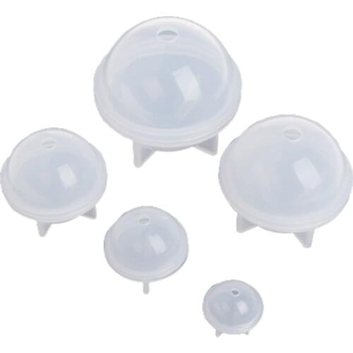 1 Set DIY Sphere Ball Silicone Mold for 3D Resin Craft Making DIY Jewelry Casting Candle Soap Jewelry Making Casting