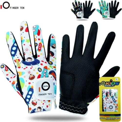 1 Pair Junior Kids Youth Toddler Golf Gloves Boys Girls Breathable Comfortable for Left Hand Right Hand