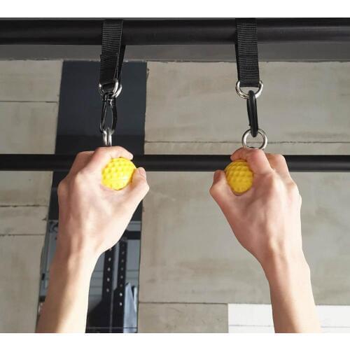 2Pcs 7.2cm Pull-up Balls Hand Grips Finger Force Trainer Cannonball Grip Arm Muscle Barbells Gym Hand Grip Ball Exerciser
