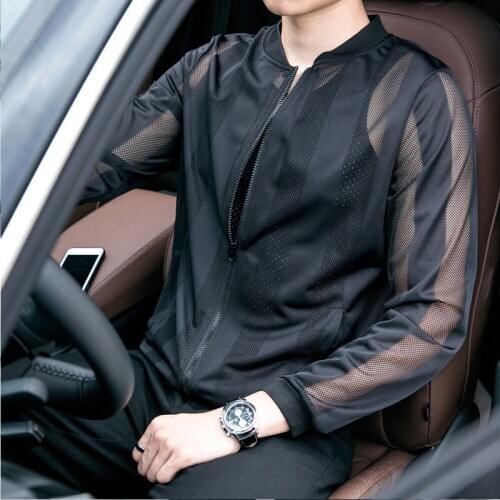 2020 Casual Thin Zippers No Jacket Men Stone Land Net Yarn Is Prevented In Clothes Baseball Coat Of Cultivate Morality Fashion