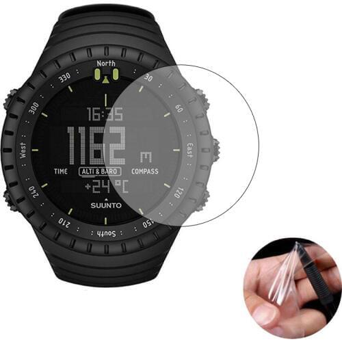 3pcs TPU Soft Clear Protective Film Guard For Suunto Core Watch GPS Sport All Black Smartwatch Screen Protector Cover (Not Glass