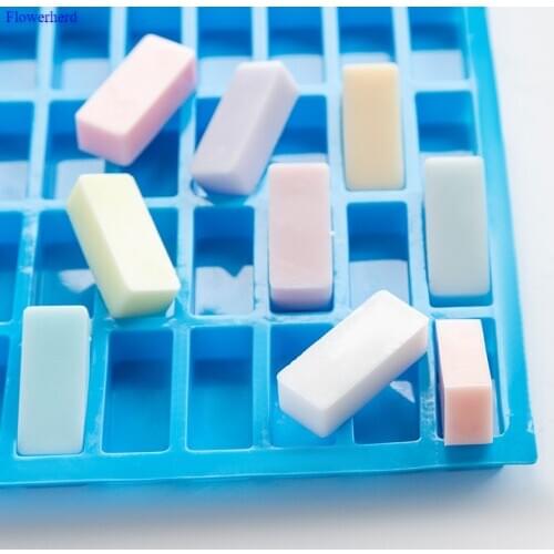 40 Holes Strip Food Grade Silicone Mold Fondant Cake Chocolate Mold DIY Handmade Soap Silicone Mold Soap Form Baby Soap Mold